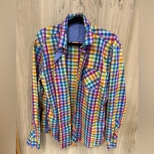 Bugatchi Multicolor Plaid Button-Down Shirt